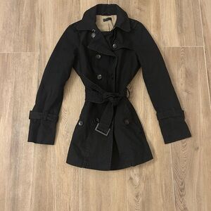 United Colors Of Benetton Black Trench Coat with Belt